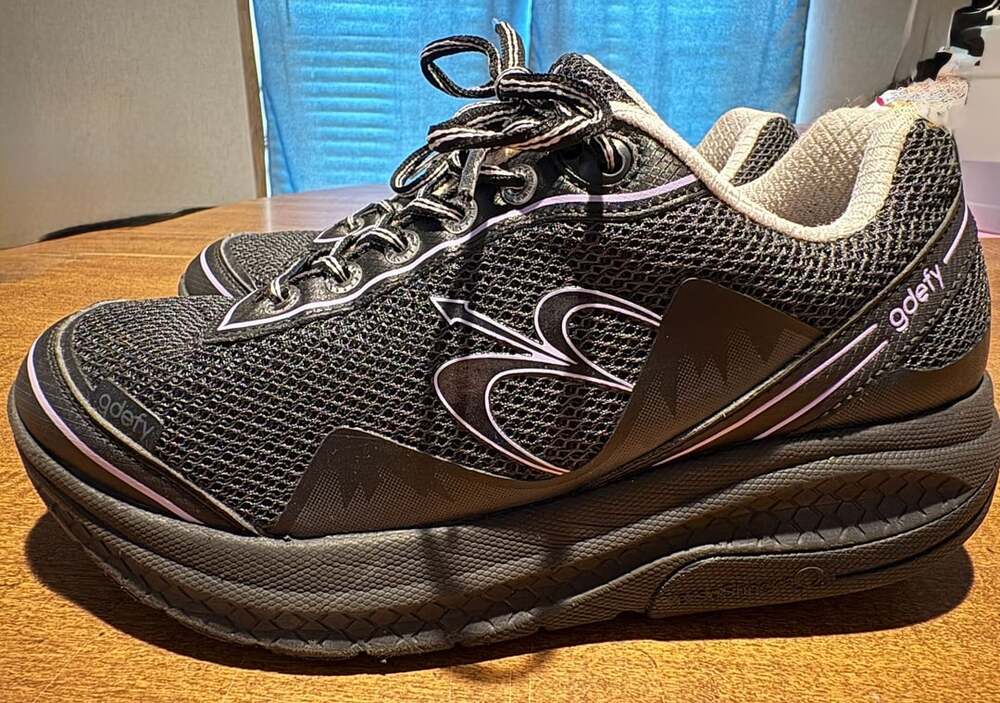 Gravity Defyer GDefy Mighty Walk Women's Orthopedic Shoes, Black/Purple Size 8 - Picture 4 of 10